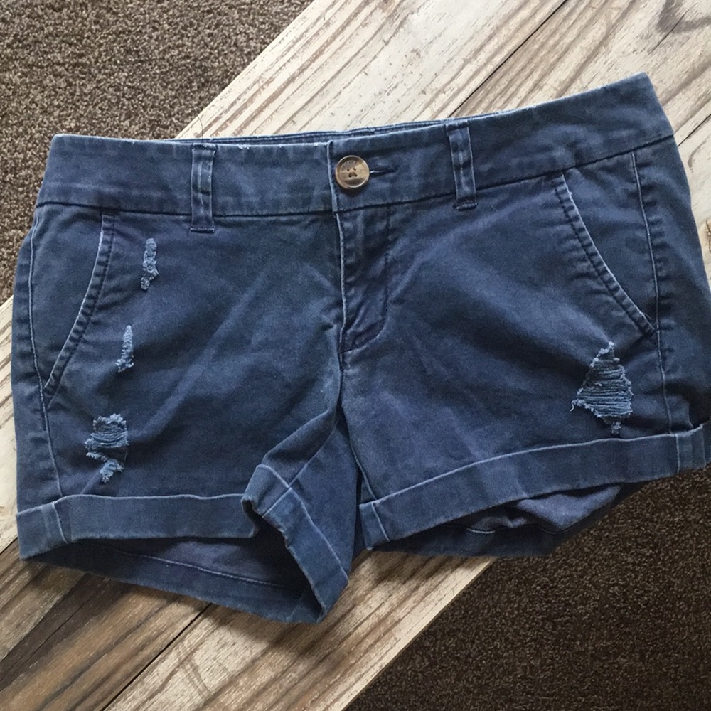 Midi navy shorts